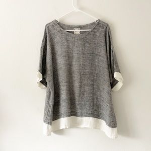 100% Linen Lagenlook Namsar Blouse